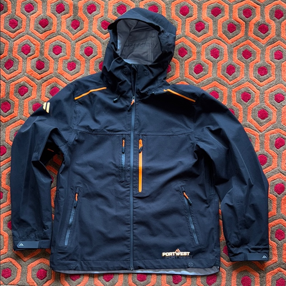 MAKE OFFER ! PortWest Men's XL Jacket Black & Orange